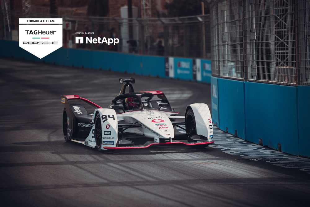 TAG Heuer Porsche Formula E Team utilizes real-time data collaboration powered by NetApp hybrid cloud solutions to achieve superior performance