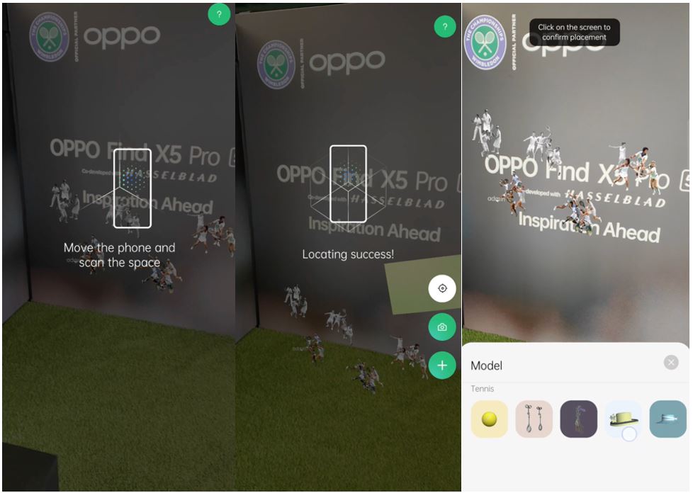 OPPO CybeReal 2.0 AR Experience for 100-year of Wimbledon Centre Court