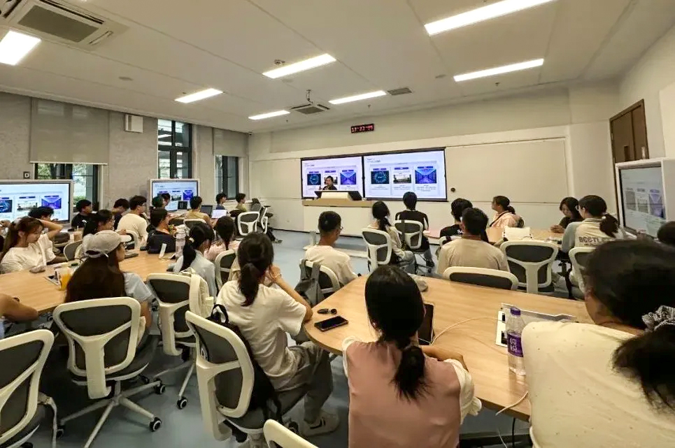 Caption: Students in an AI-related course