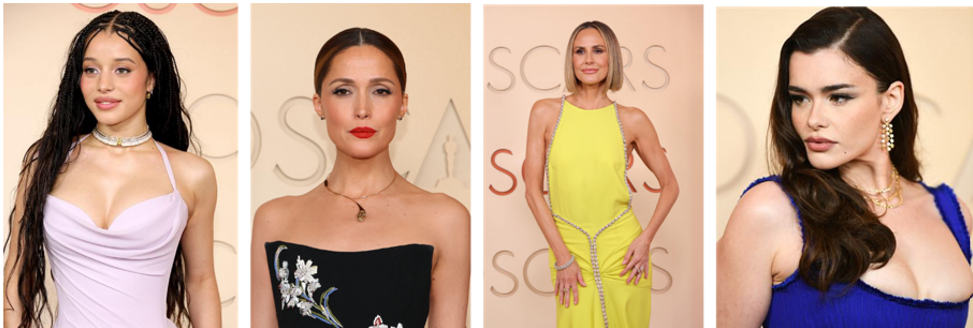 From left to right: Chase Infiniti, Rose Byrne, Keltie Knight, Barbie Ferreira (Photo Credits: Getty Images)